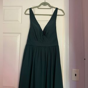 Azazie Kora Bridesmaids Dress Pine